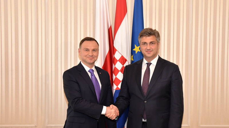 Predsjednik Vlade Plenković s poljskim predsjednikom Dudom o jačanju gospodarske suradnje